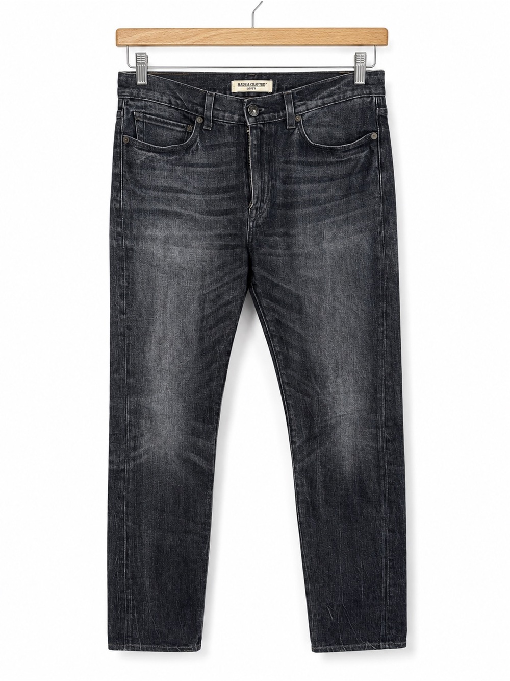 Levi’s Made & Crafted Needle Narrow Jeans W32 Black Slim Italy